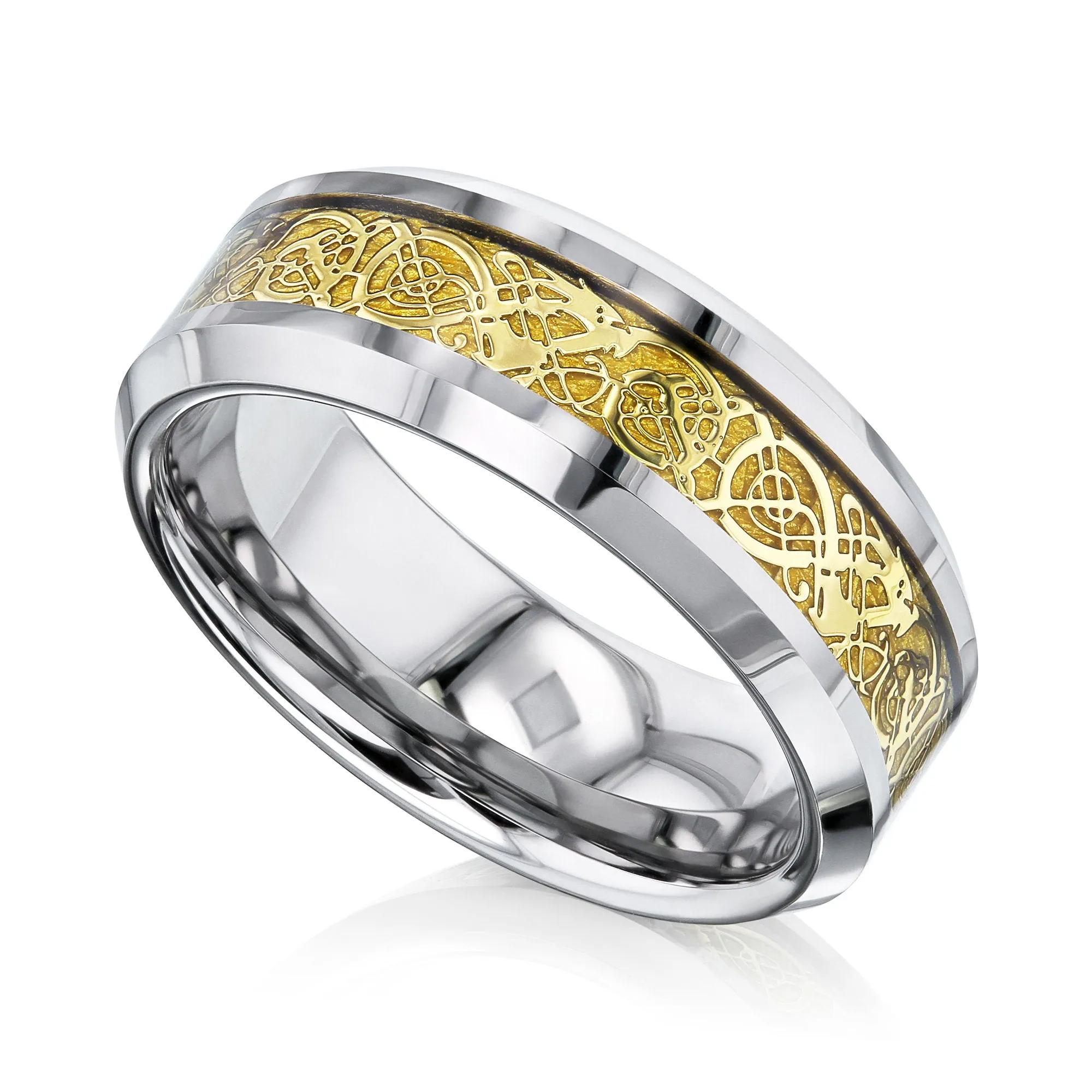 8mm Celtic Gold-Aureate Dragon
