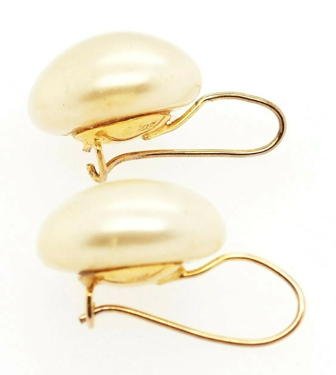 9ct Yellow Gold Pearl Drop/Dangle Earrings