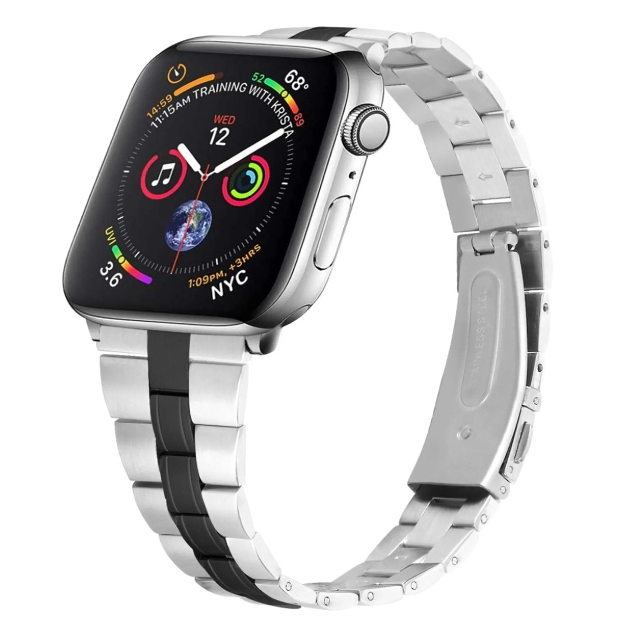 Apple Watch Series 6 / 5 44mm stainless steel chain watch band - Black