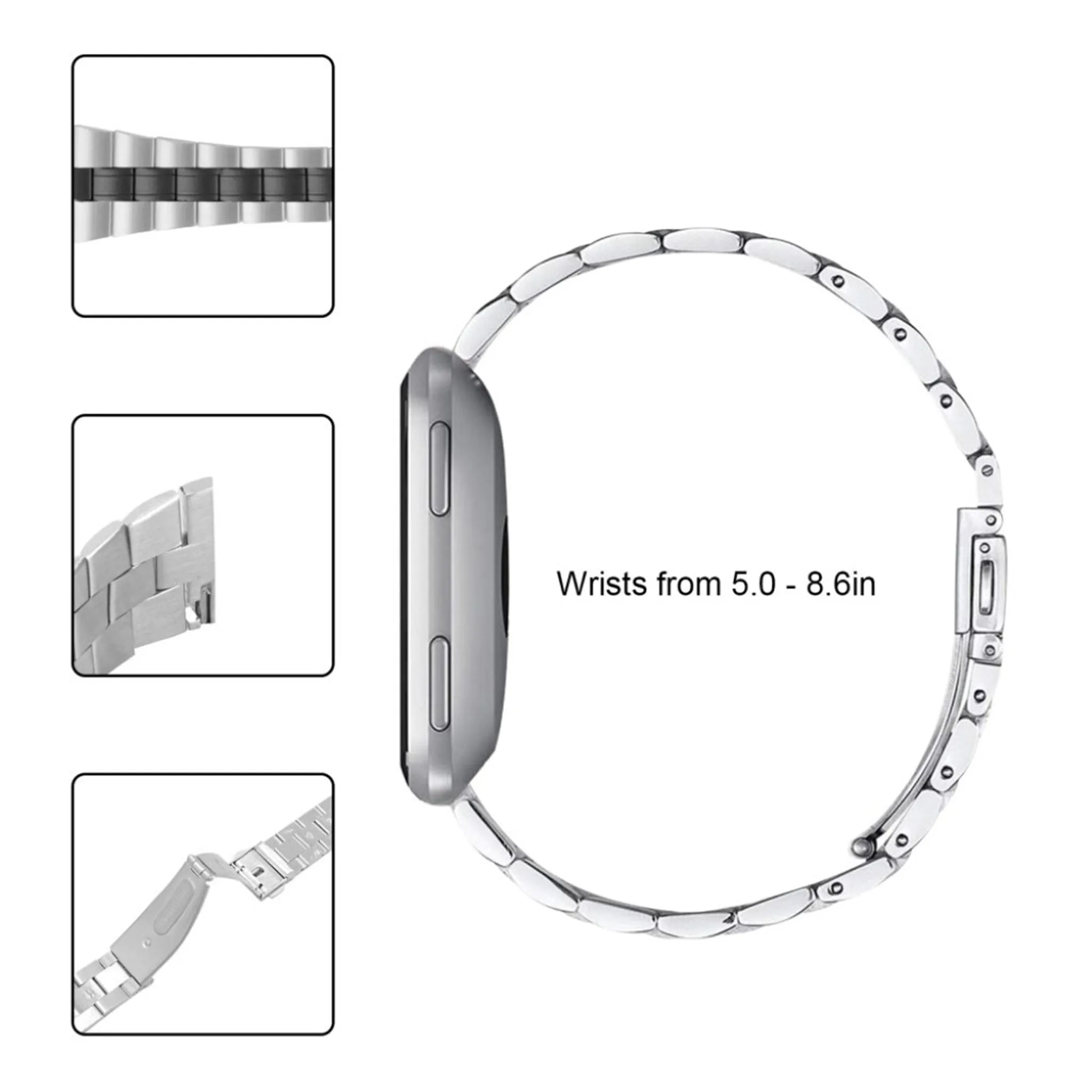 Apple Watch Series 6 / 5 44mm stainless steel chain watch band - Black
