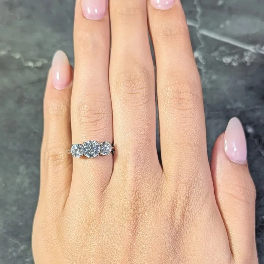 Beauvince Aisha Engagement Ring (2.00 ct Round ISI1 GIA Diamond) in Gold