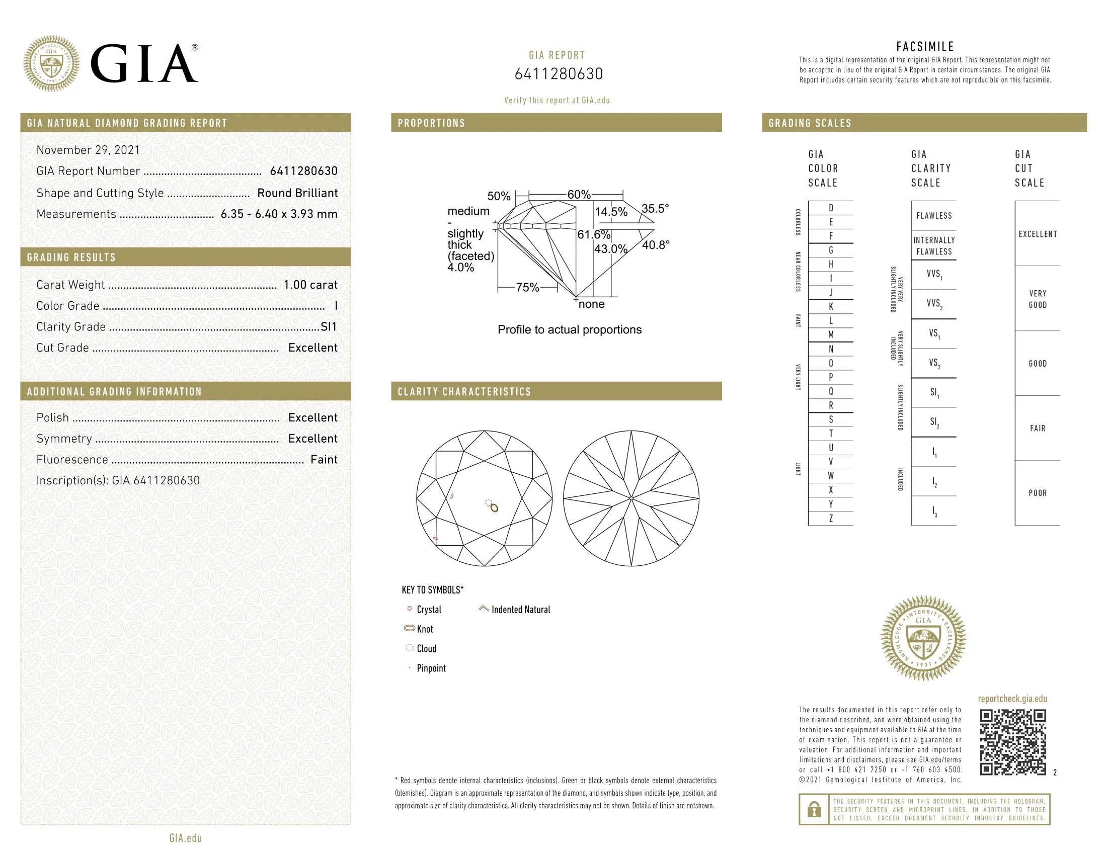 Beauvince Aisha Engagement Ring (2.00 ct Round ISI1 GIA Diamond) in Gold