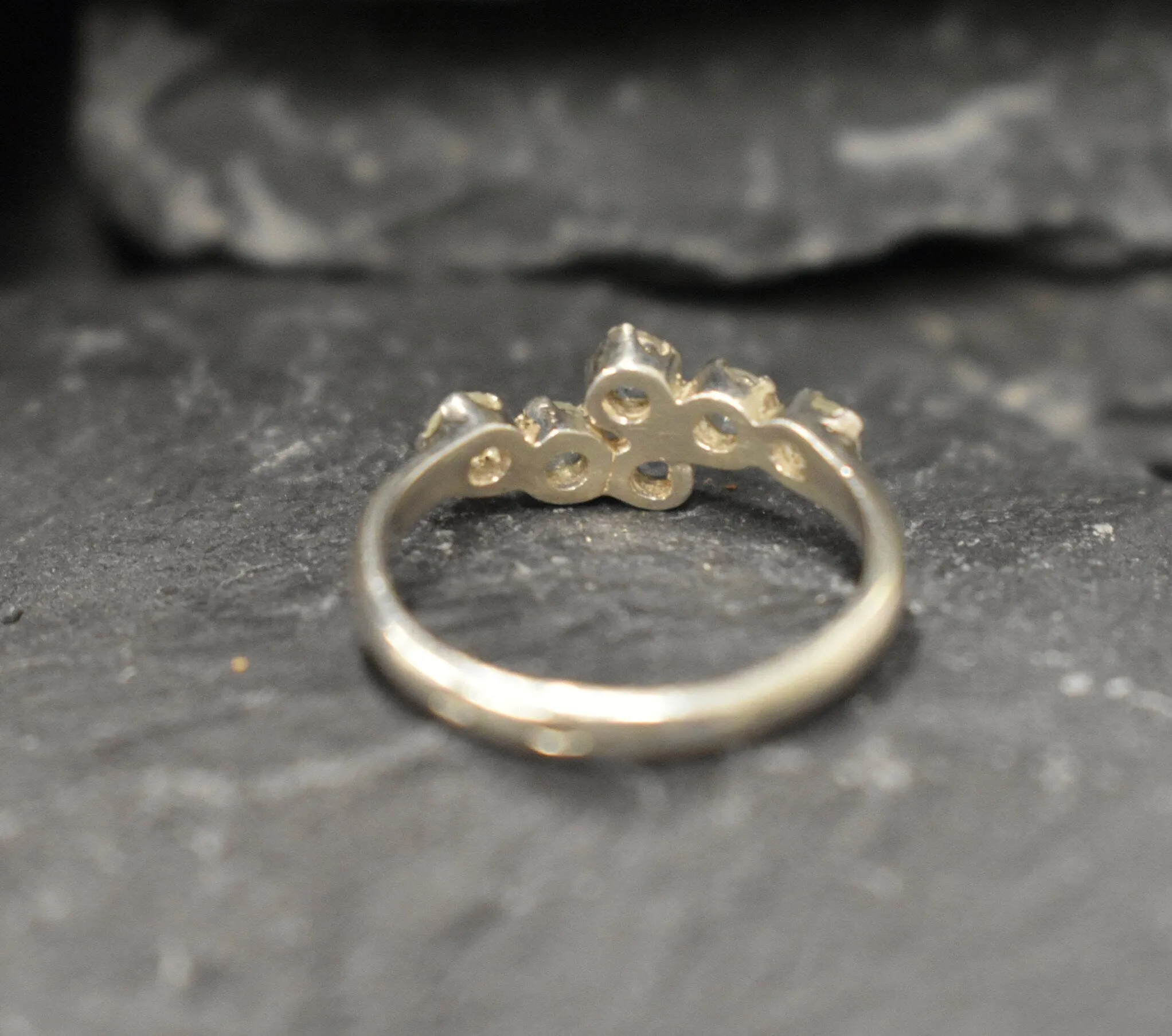 Bypass Moonstone Ring - Moonstone Eternity Band - June Birthstone Ring