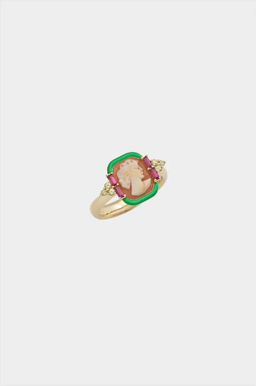 Cameo Ring, Yellow Gold