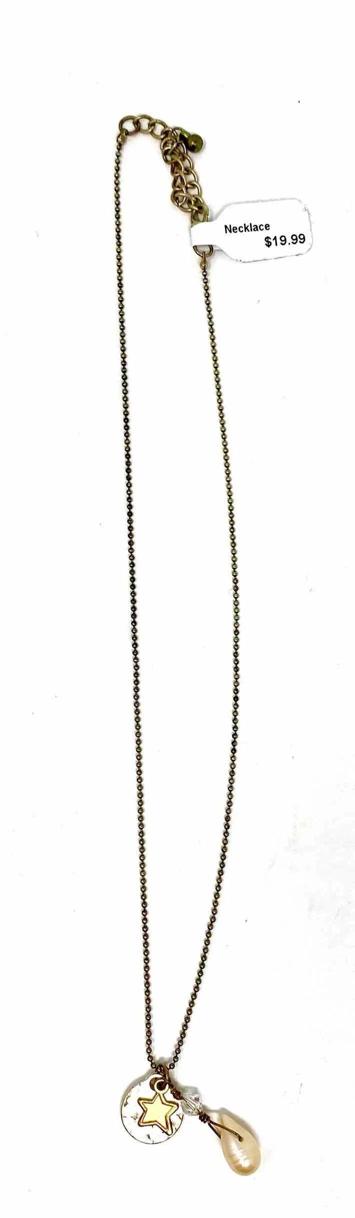 Charm Faux Pearl Necklace