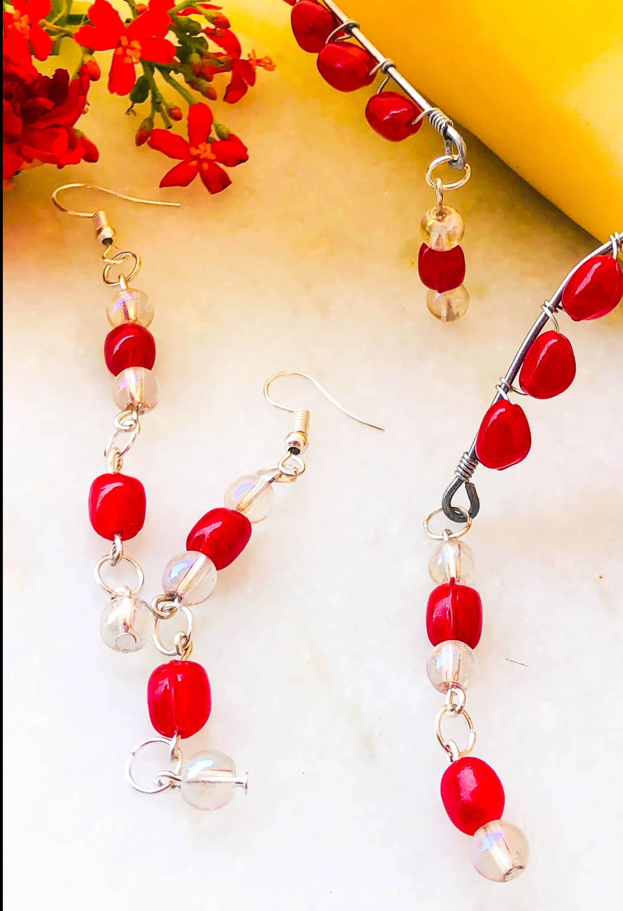 Cherry Red Earrings