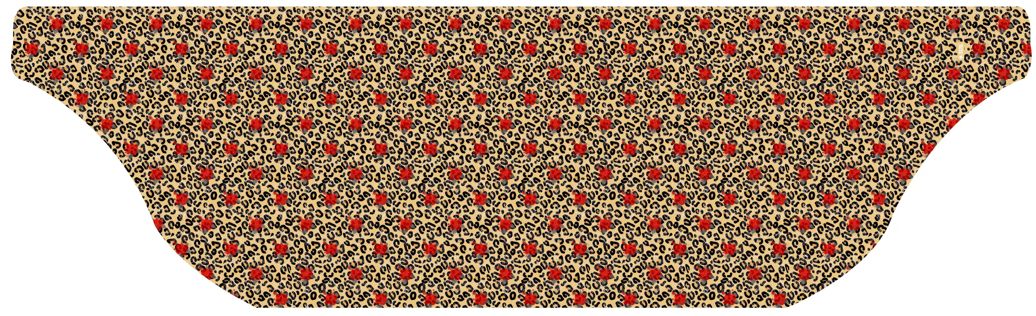 Cooling Sun Scarf: Brown Cheetah Roses