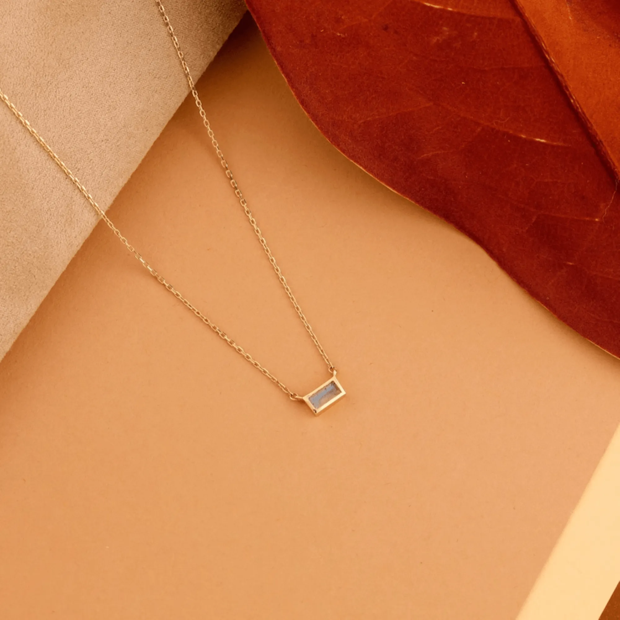 Dainty Labradorite Necklace, Teresa