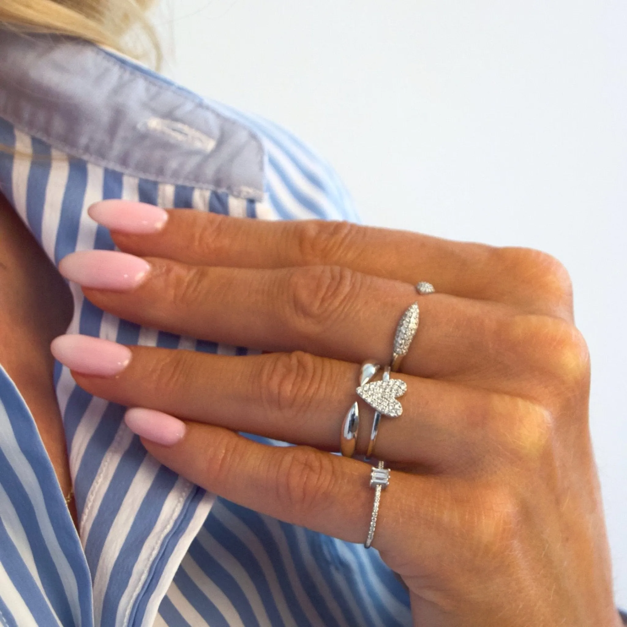 Diamond Open Claw Ring