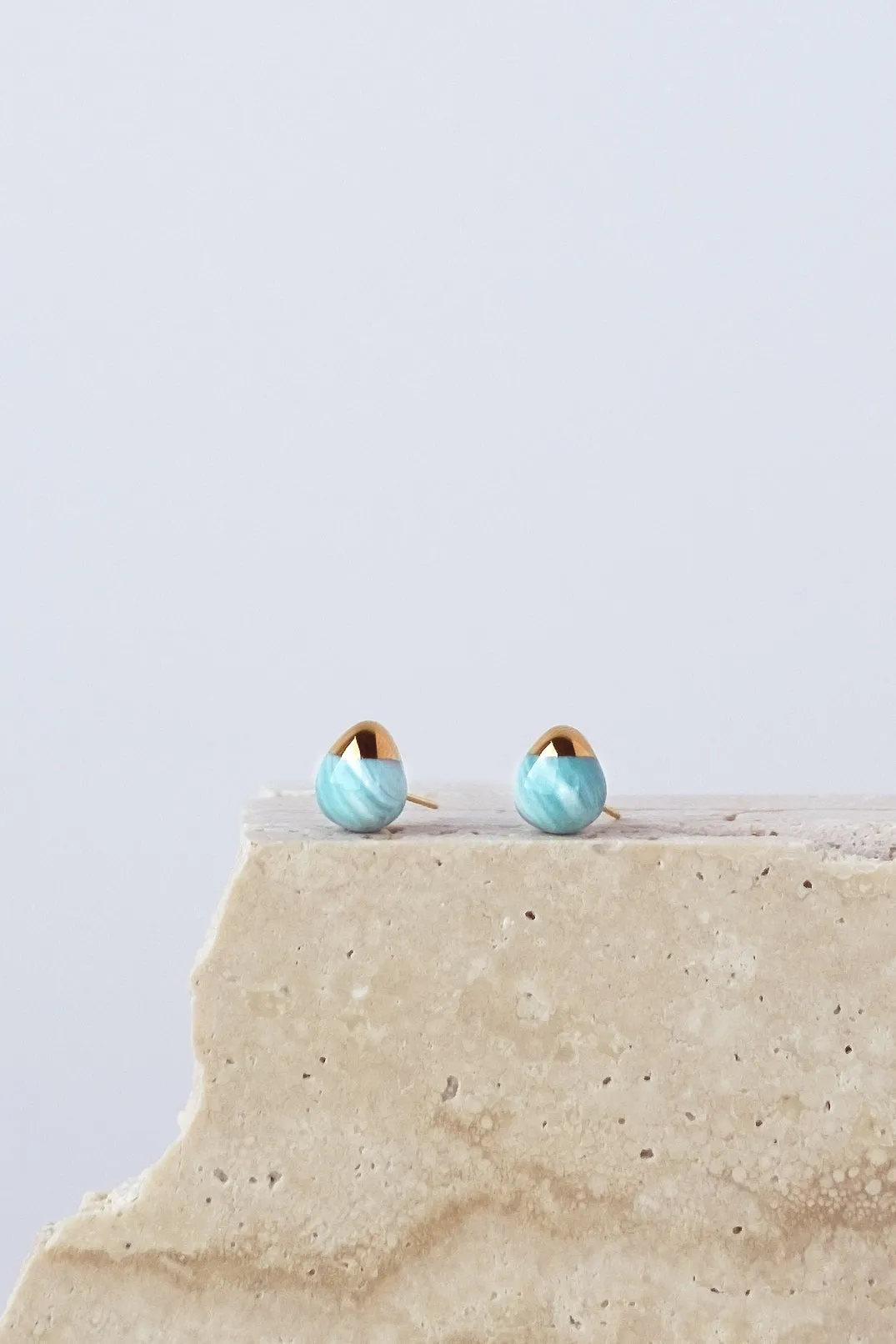 Dusty Jade - Teardrop Mini Marble