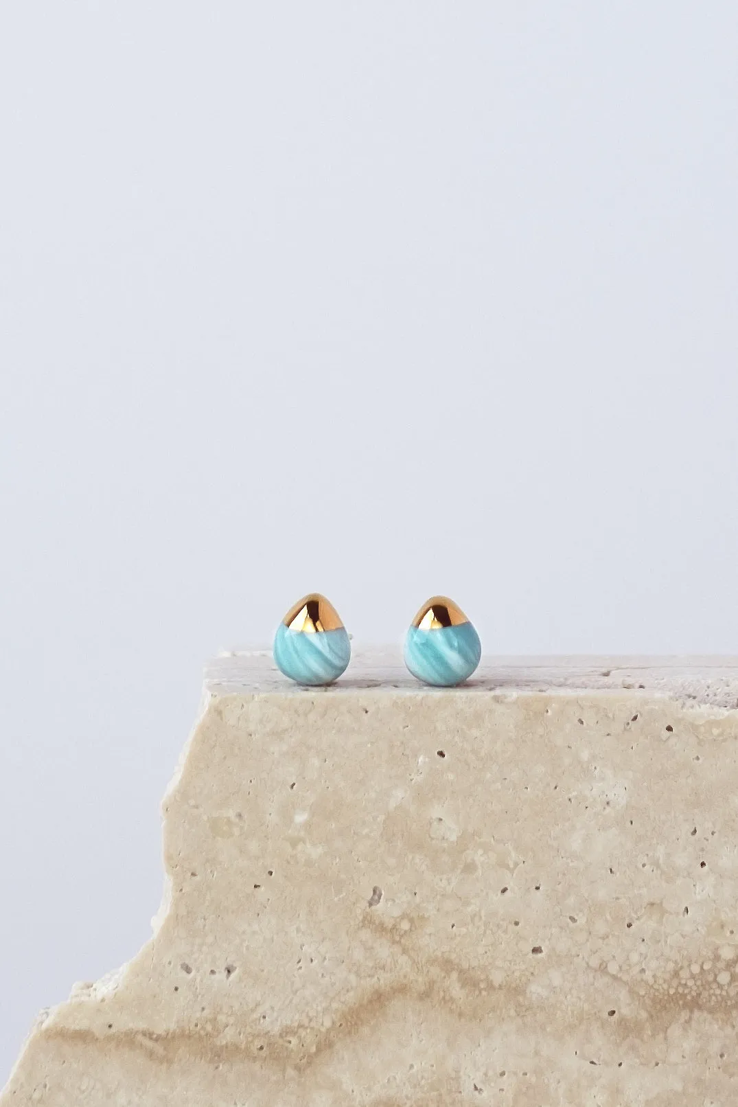 Dusty Jade - Teardrop Mini Marble