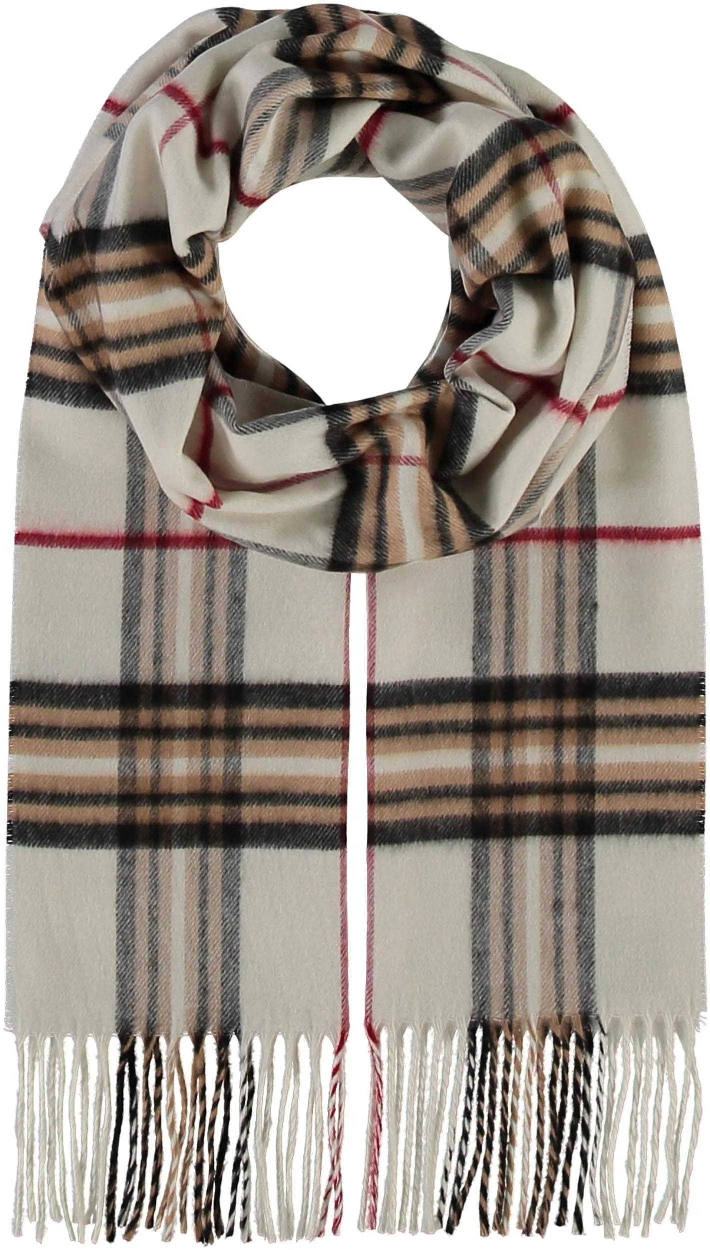 FRAAS - The Scarf Company - FRAAS Plaid Cashmink® Scarf: Black