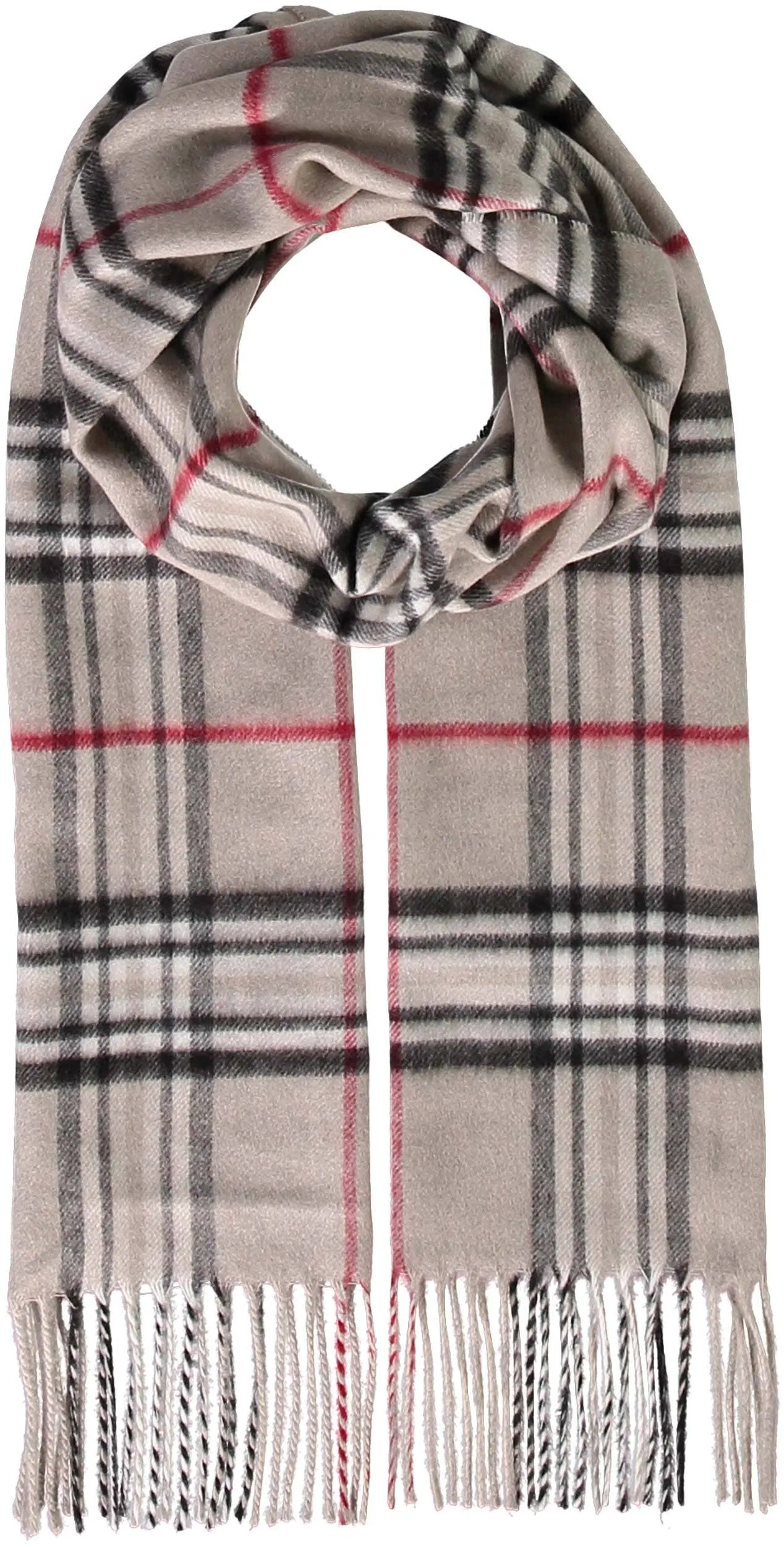 FRAAS - The Scarf Company - FRAAS Plaid Cashmink® Scarf: Black