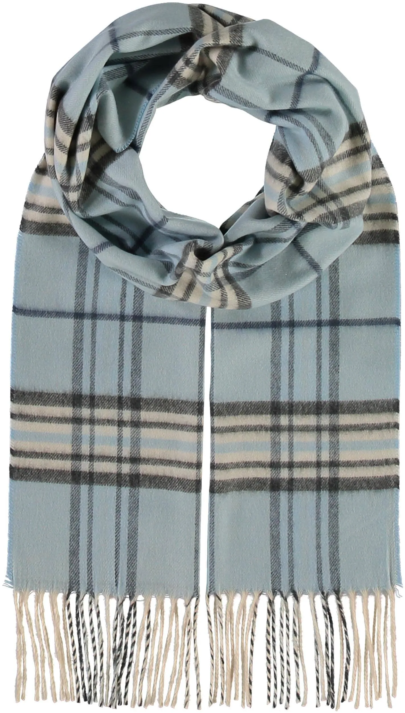 FRAAS - The Scarf Company - FRAAS Plaid Cashmink® Scarf: Black