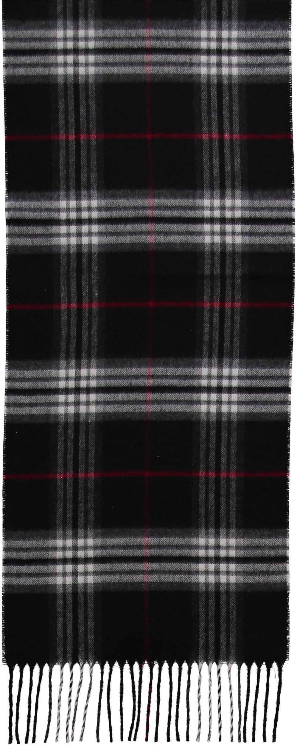 FRAAS - The Scarf Company - FRAAS Plaid Cashmink® Scarf: Black