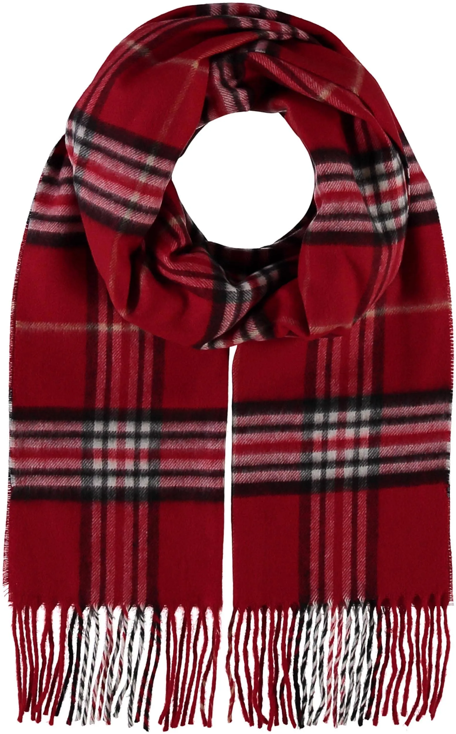FRAAS - The Scarf Company - FRAAS Plaid Cashmink® Scarf: Black
