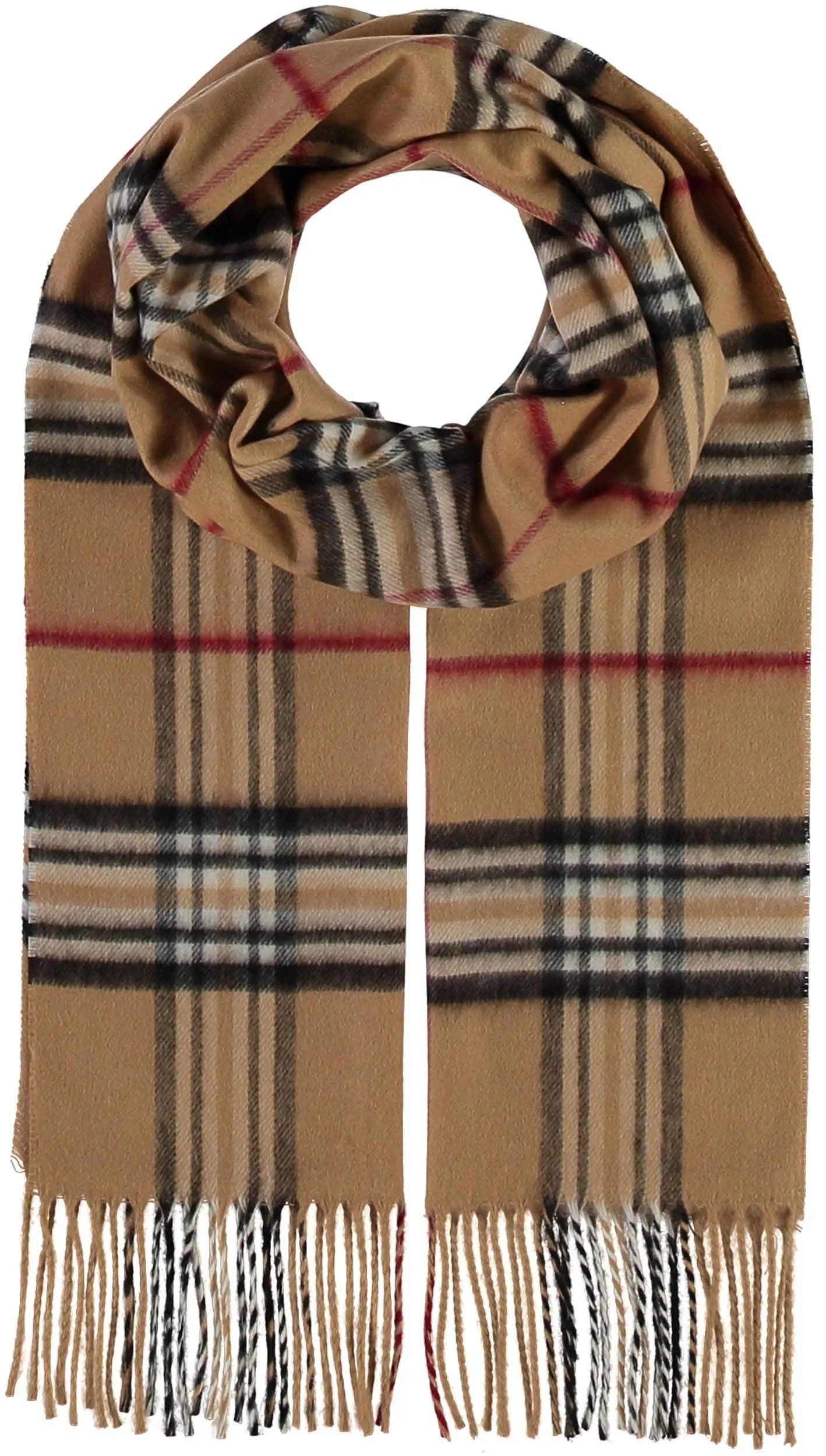 FRAAS - The Scarf Company - FRAAS Plaid Cashmink® Scarf: Black