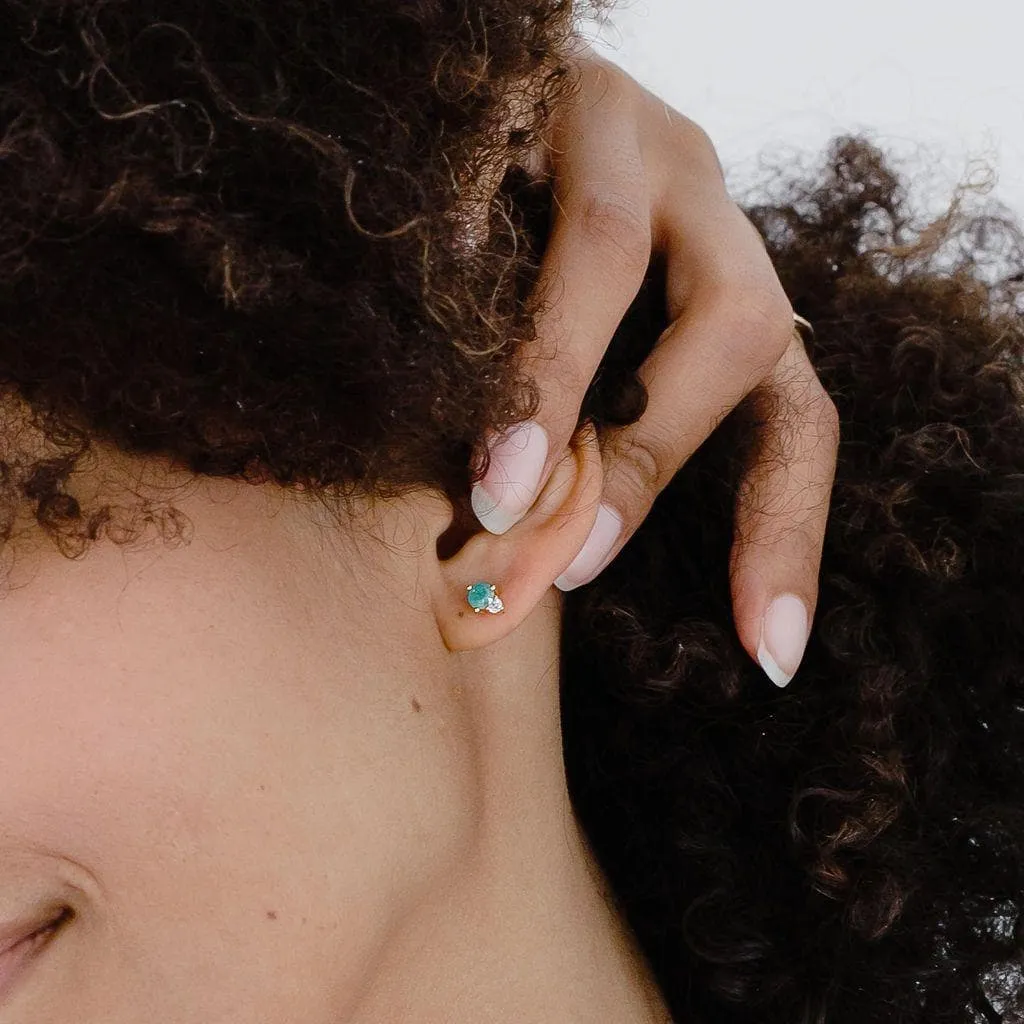 Gem CZ Studs