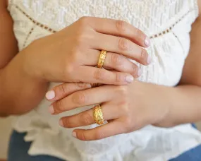 Gold Geometric Ring