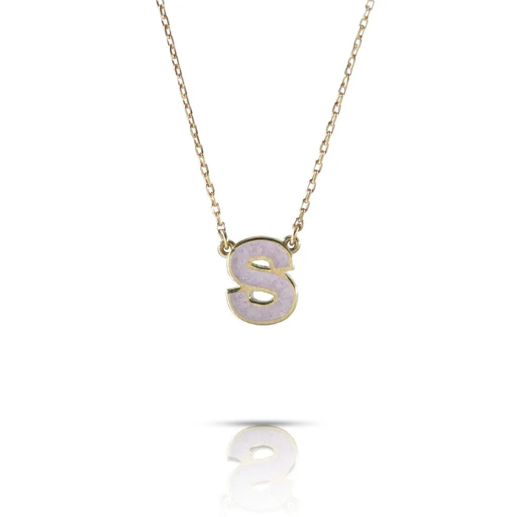 Initial Gemstone Necklace