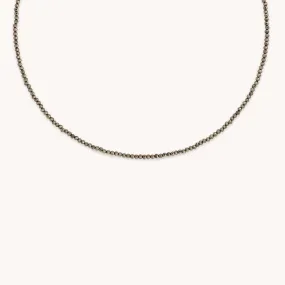 Ironstone Gemstone Necklace in 9k Gold