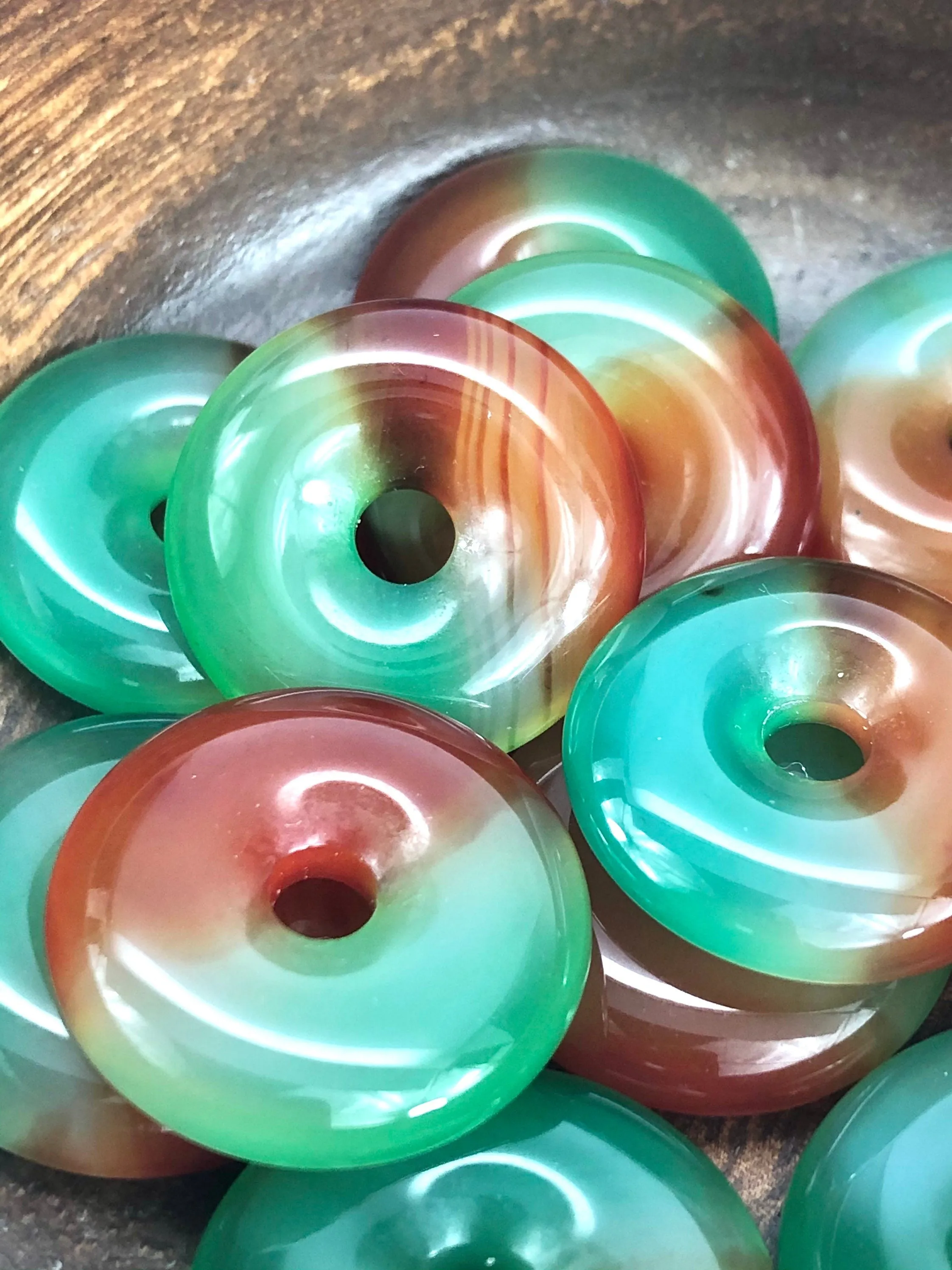 Jade Donut Bead Sku#BG119