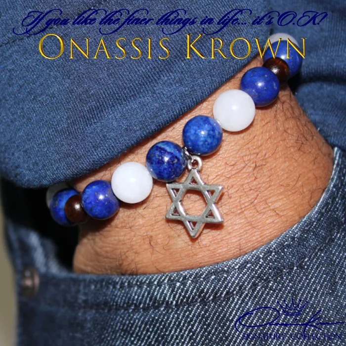 Jewish Star of David Bead Bracelet