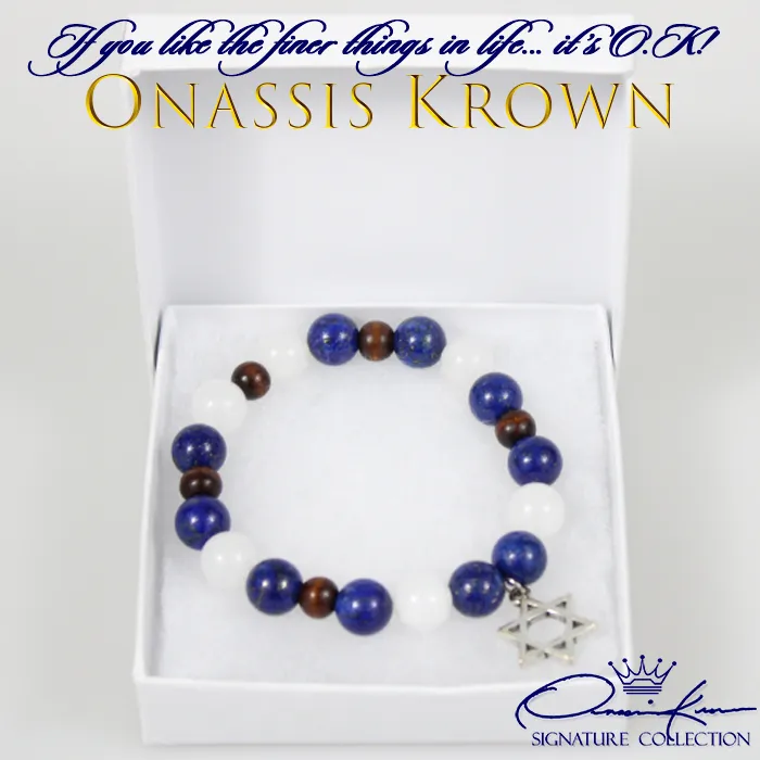 Jewish Star of David Bead Bracelet