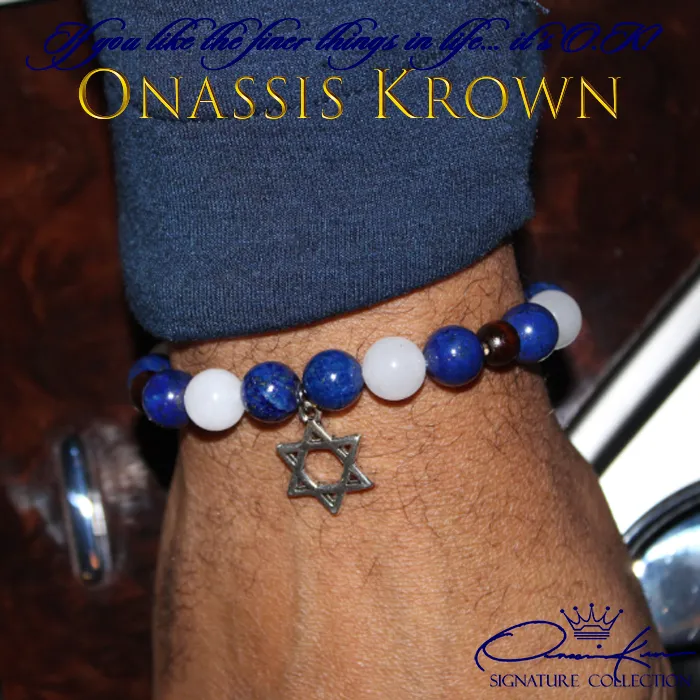 Jewish Star of David Bead Bracelet