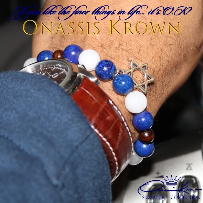 Jewish Star of David Bead Bracelet