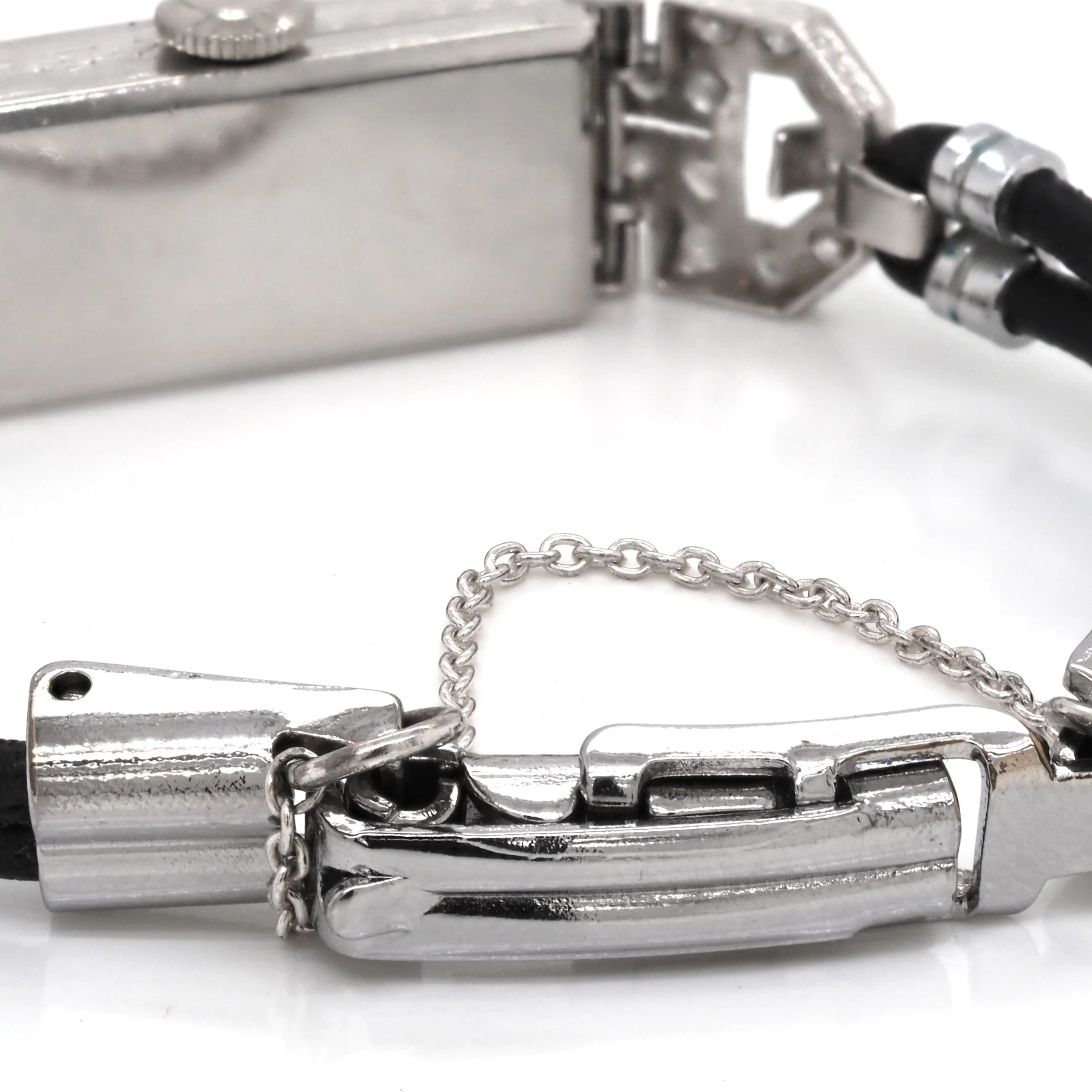 Ladies Art Deco Platinum and Diamond-Set Cocktail Watch