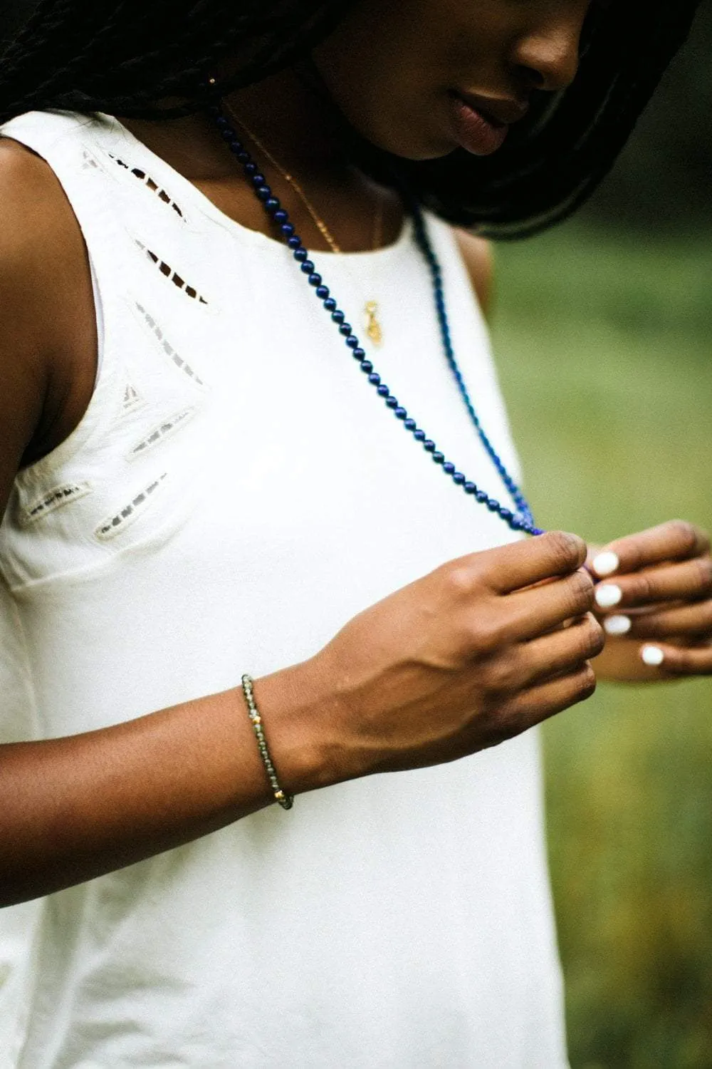 Lapis Lazuli Third Eye Chakra Mala