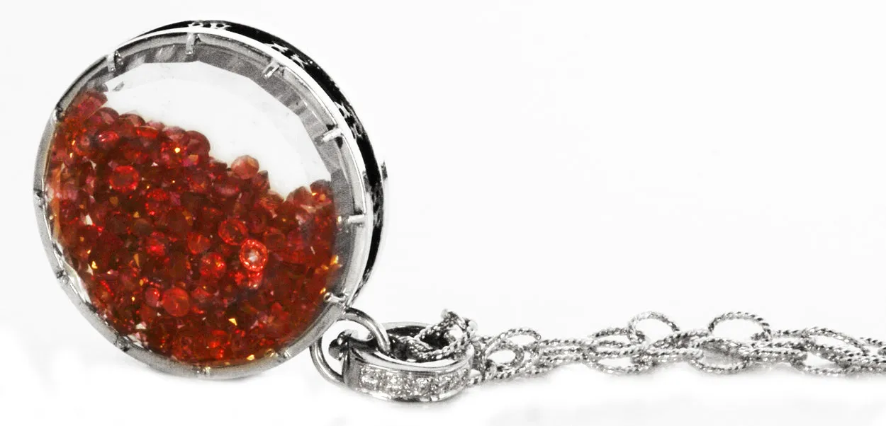 Large Ruby Diamond Dust Charm