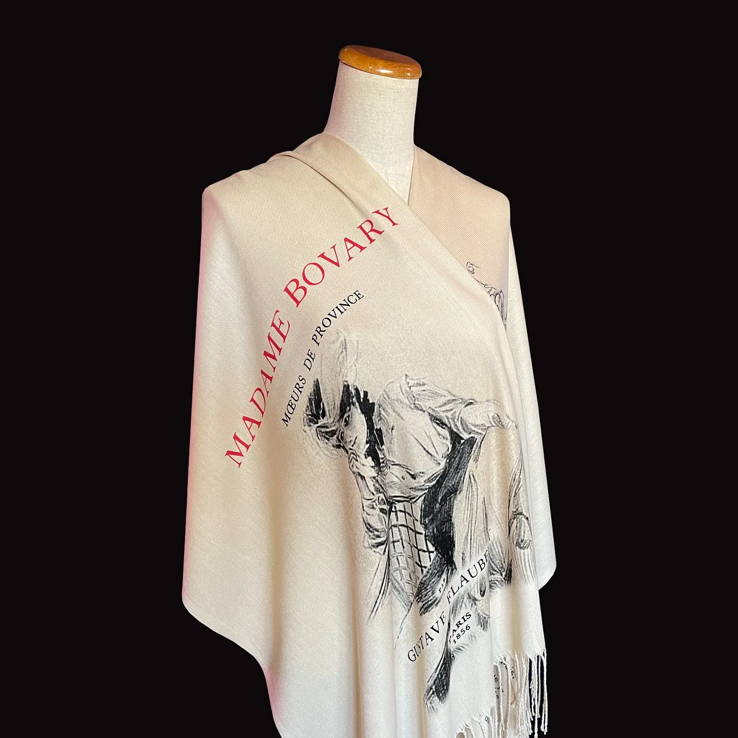 Madame Bovary by Gustave Flaubert Scarf (French version). French Literature, Bookish Gift, Book Scarf, Bookworm Gift, Literary Gift.