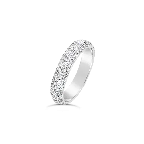 Micro-Pave Diamond Wedding Band