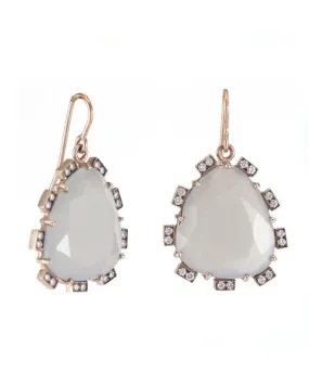 Moonstone Petal Earrings