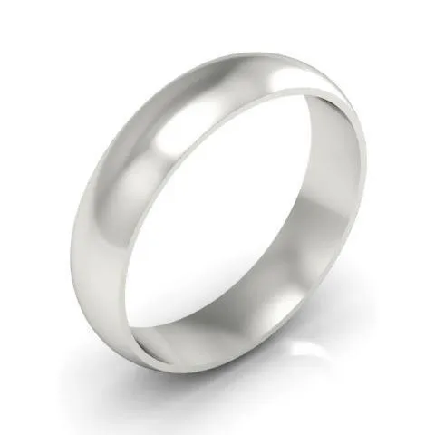 Plain Platinum Wedding Band 5mm