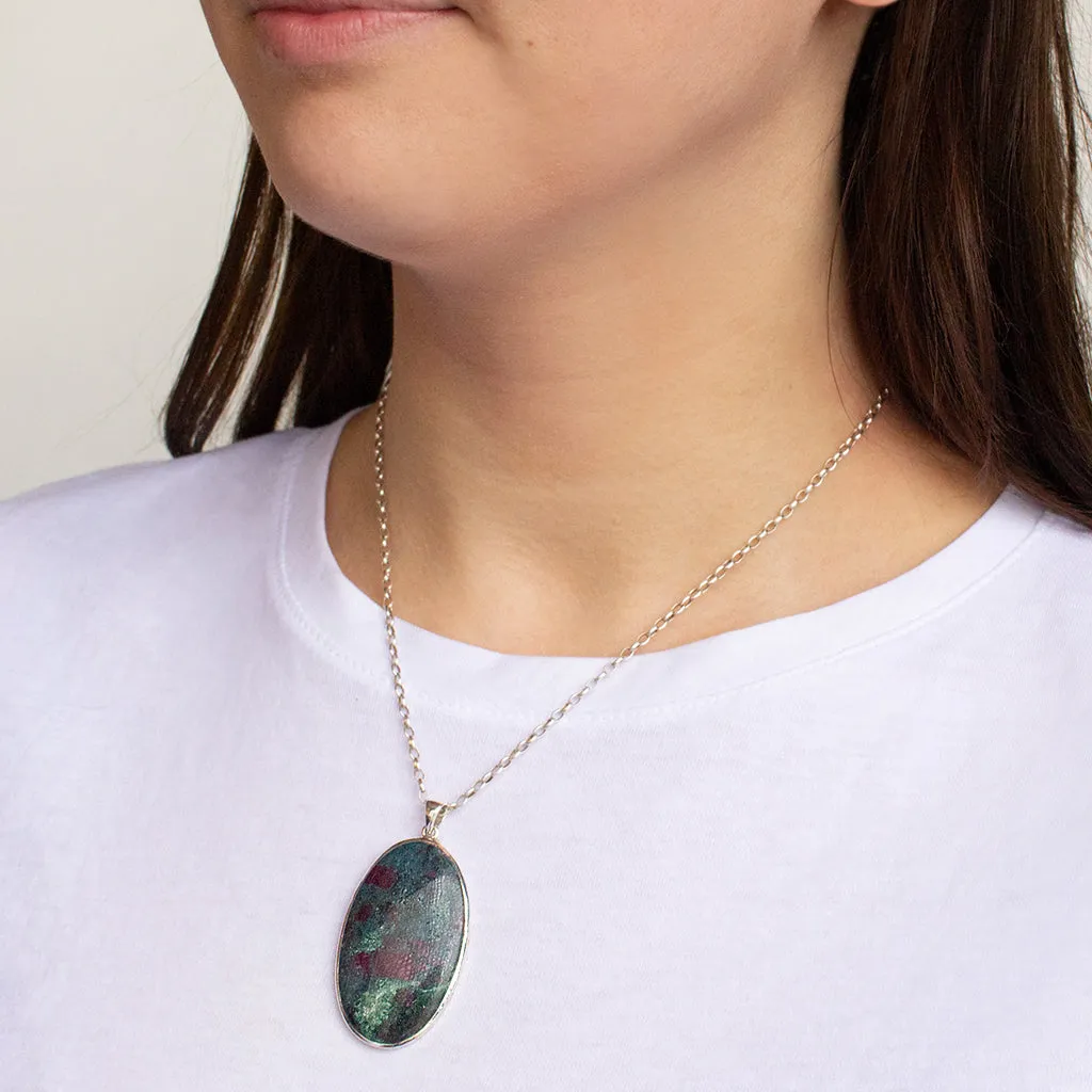 Ruby in Kyanite Necklace