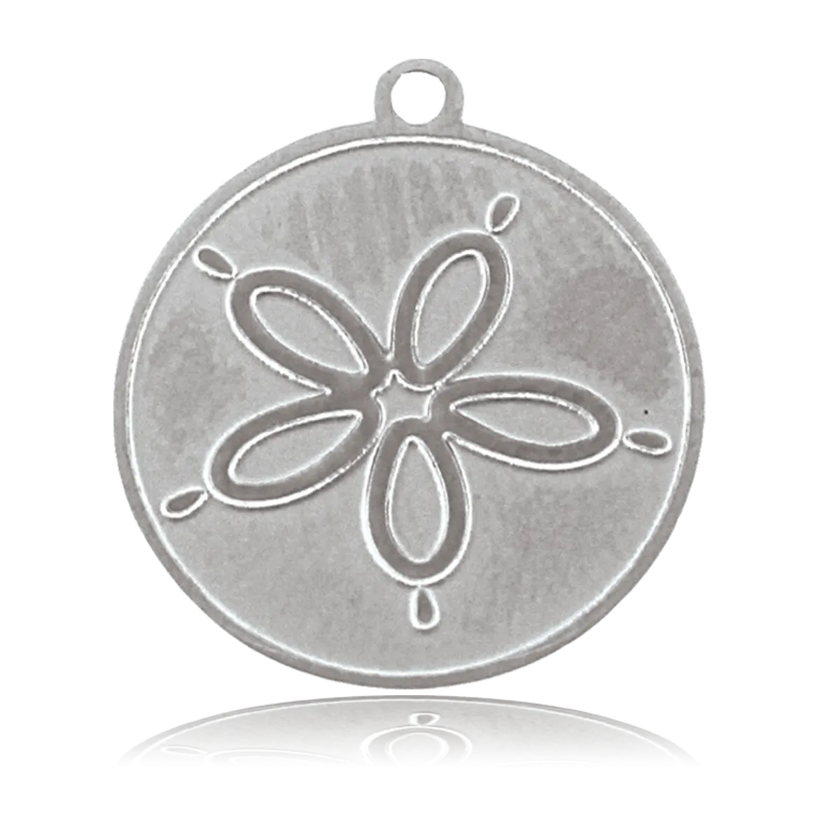 Sand Dollar Charm with Blue Opal Jade Charity Bracelet