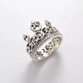 Silver Princess Ring - Silver Crown Ring - Princess Tiara Ring