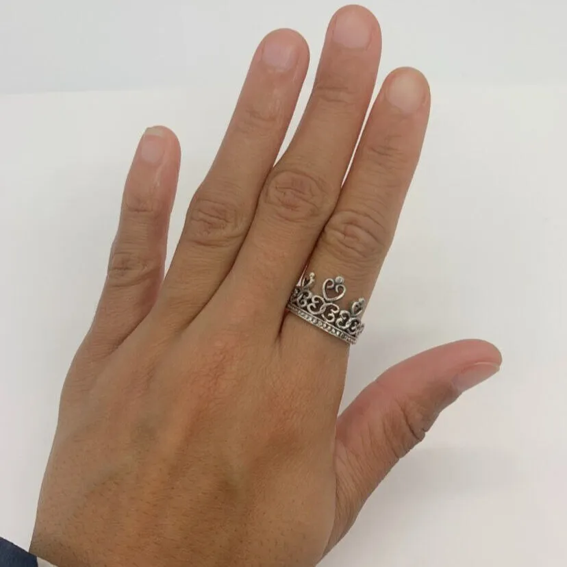 Silver Princess Ring - Silver Crown Ring - Princess Tiara Ring
