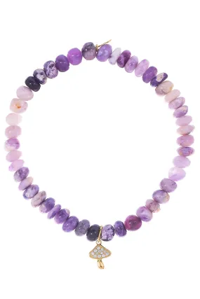 Small Mushroom Opal Charm Bracelet