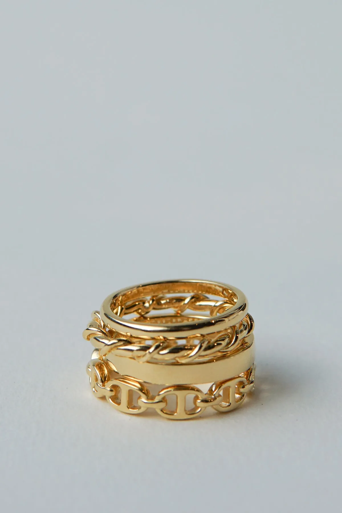 Stack ring gold plated