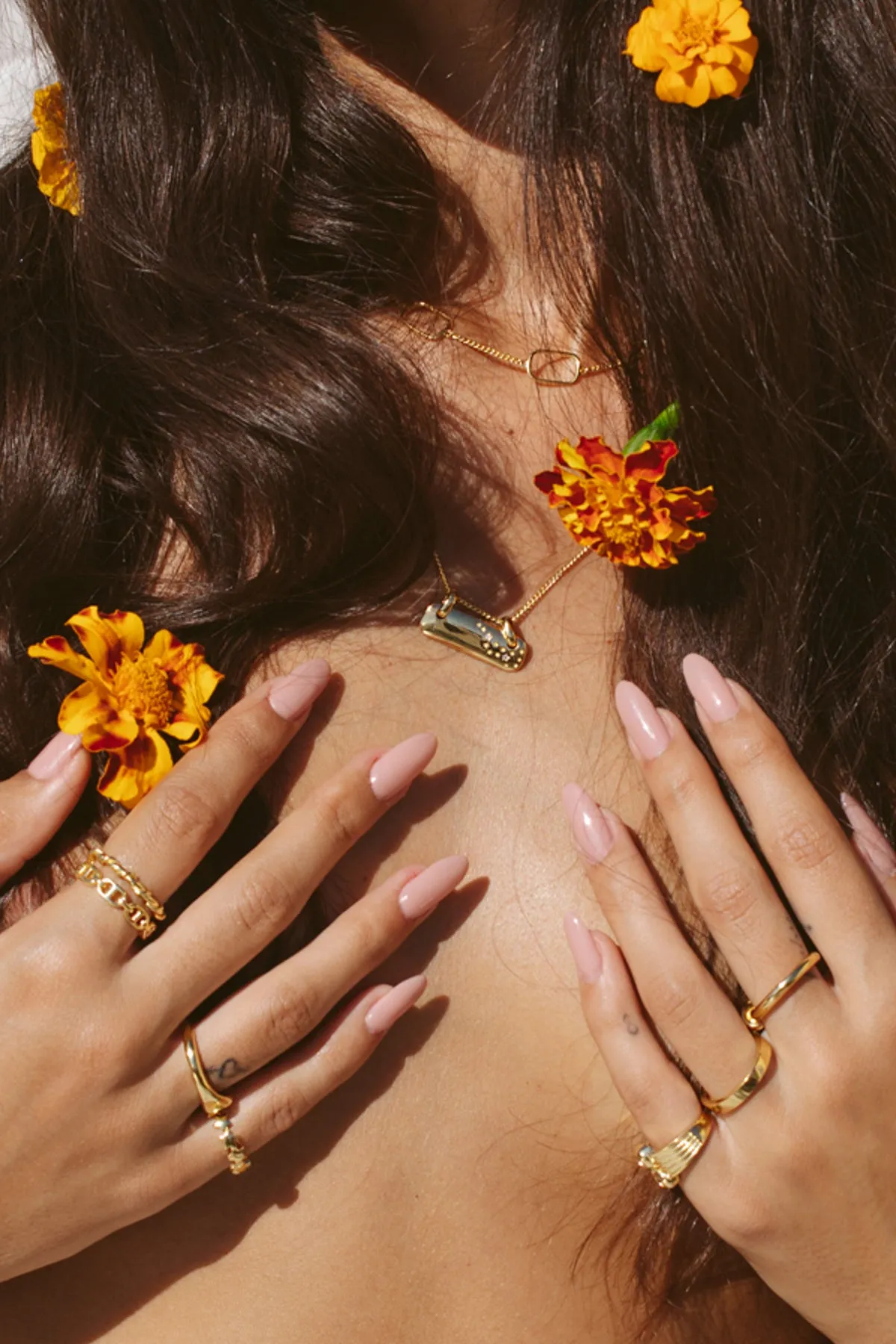 Stack ring gold plated