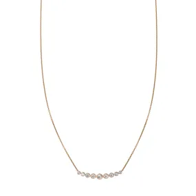 Tapered Diamond Arch Necklace