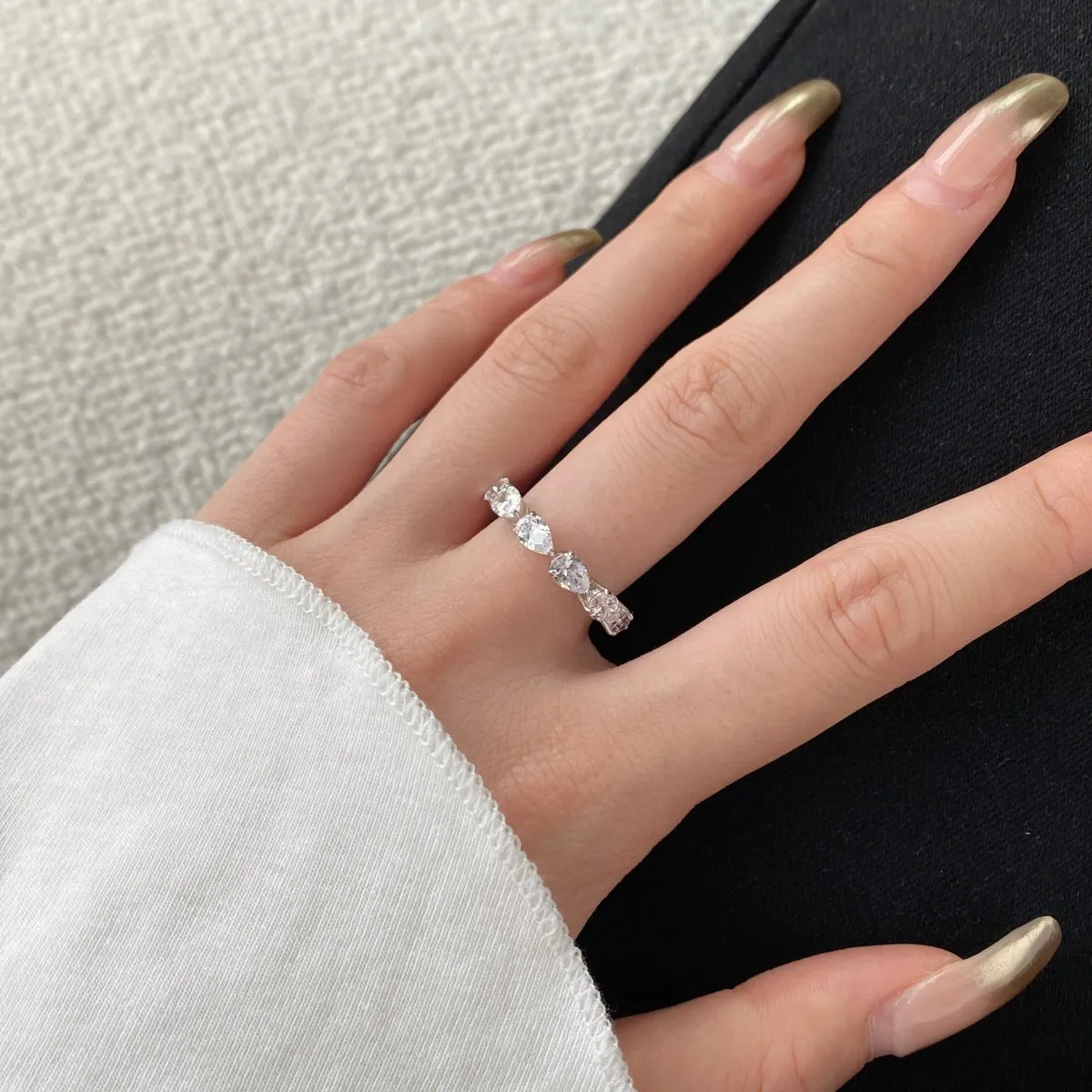 Terina Pear Cut Eternity Ring