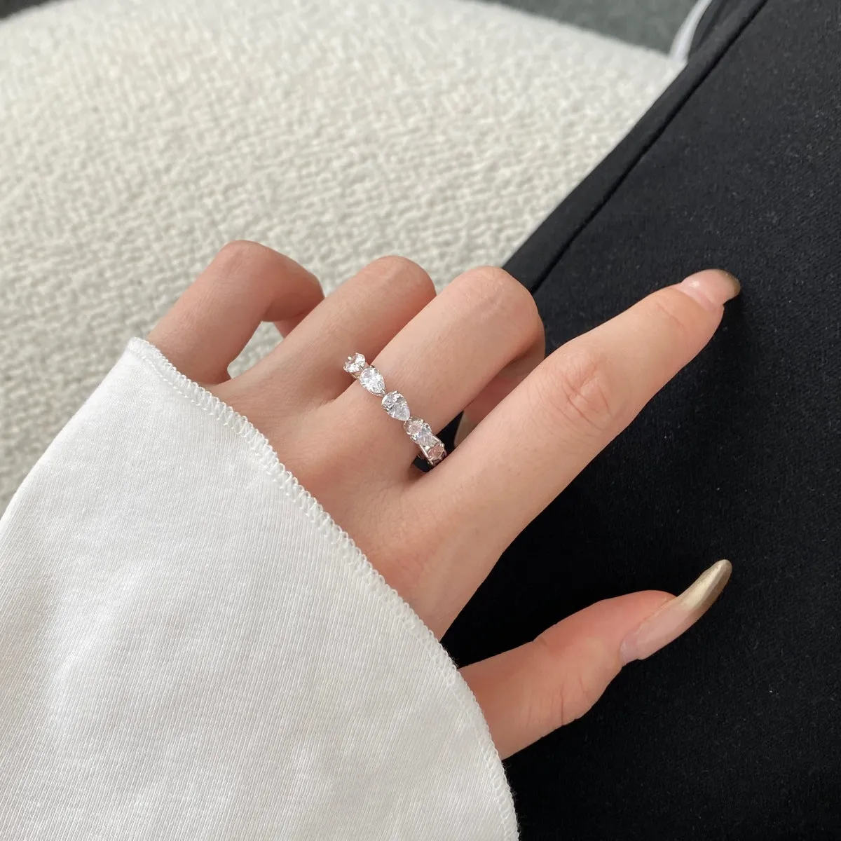 Terina Pear Cut Eternity Ring