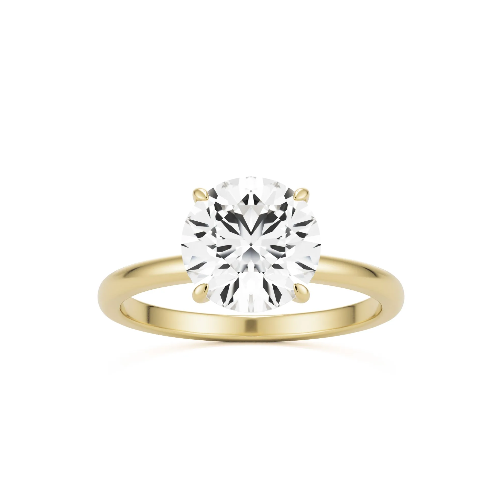 The Four Prong Round Solitaire