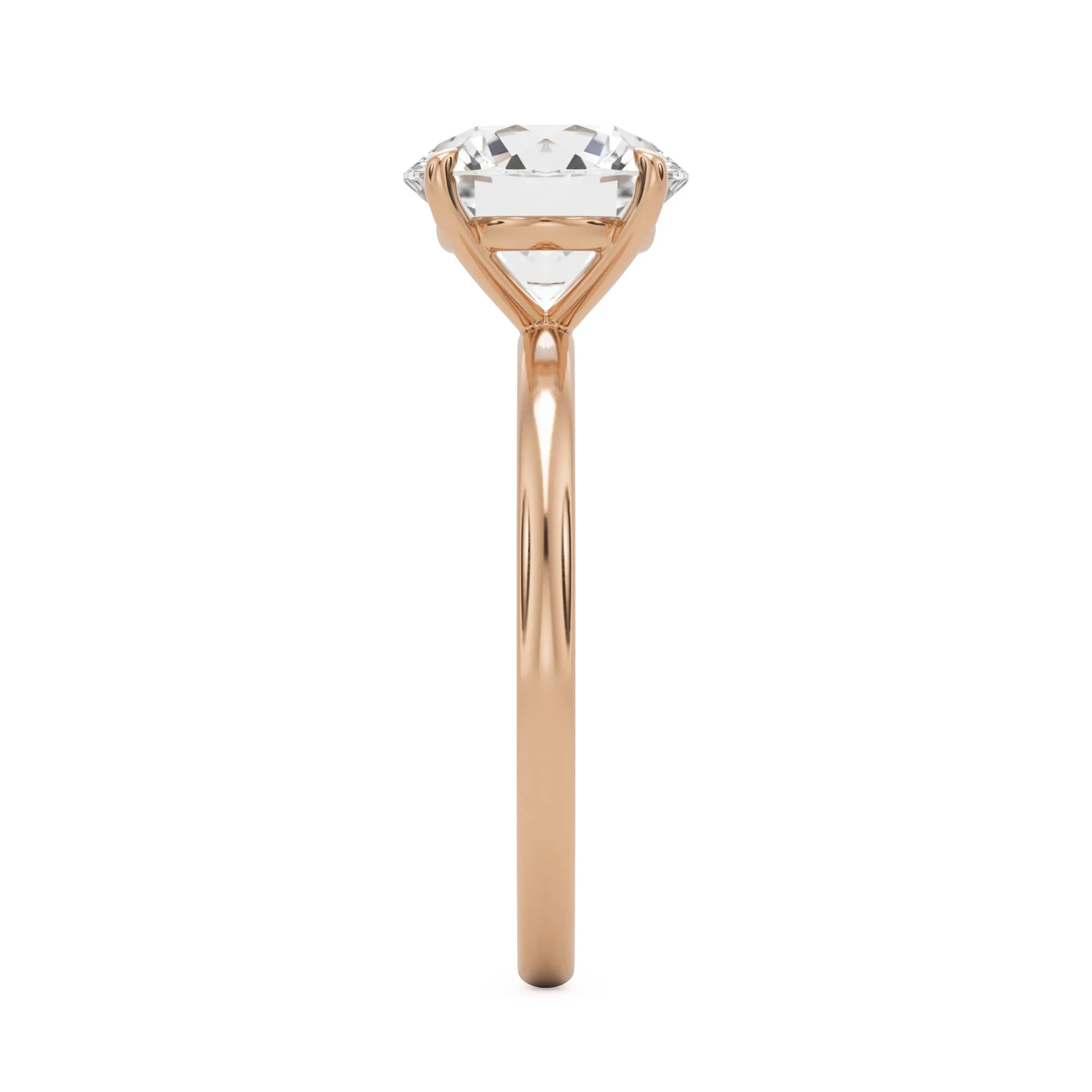 The Four Prong Round Solitaire