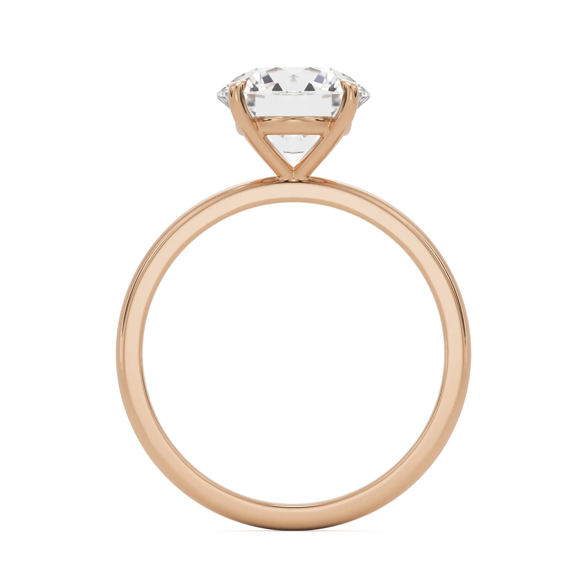 The Four Prong Round Solitaire
